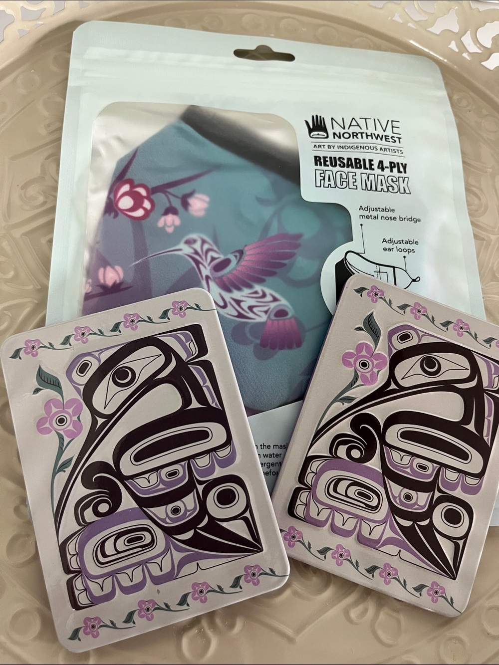 Northwest "Spirit Messenger" Collection Bundle – Mask & Embossed Magnets